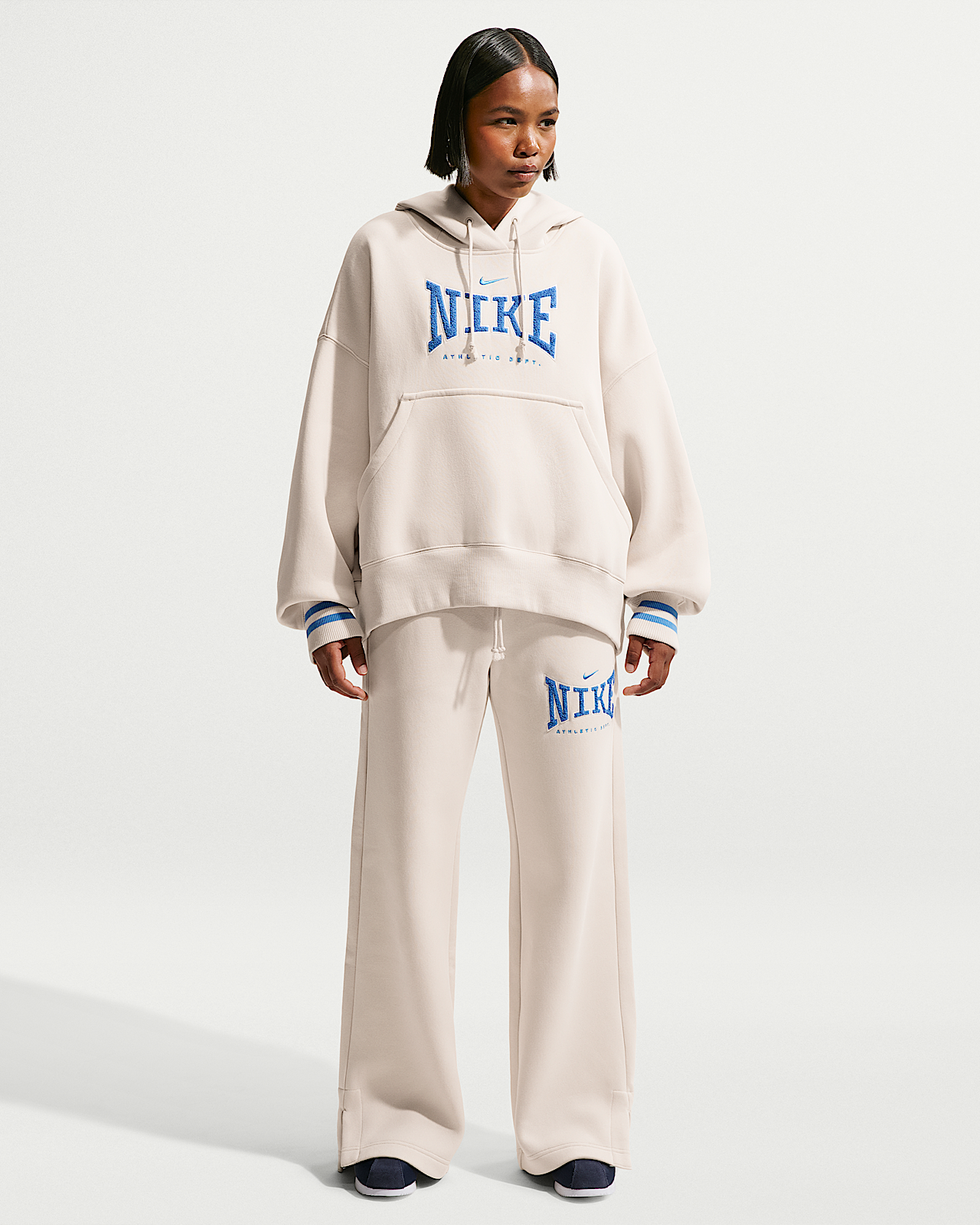 Женские Nike Sportswear Phoenix Fleece High-Waisted Wide-Leg Pants